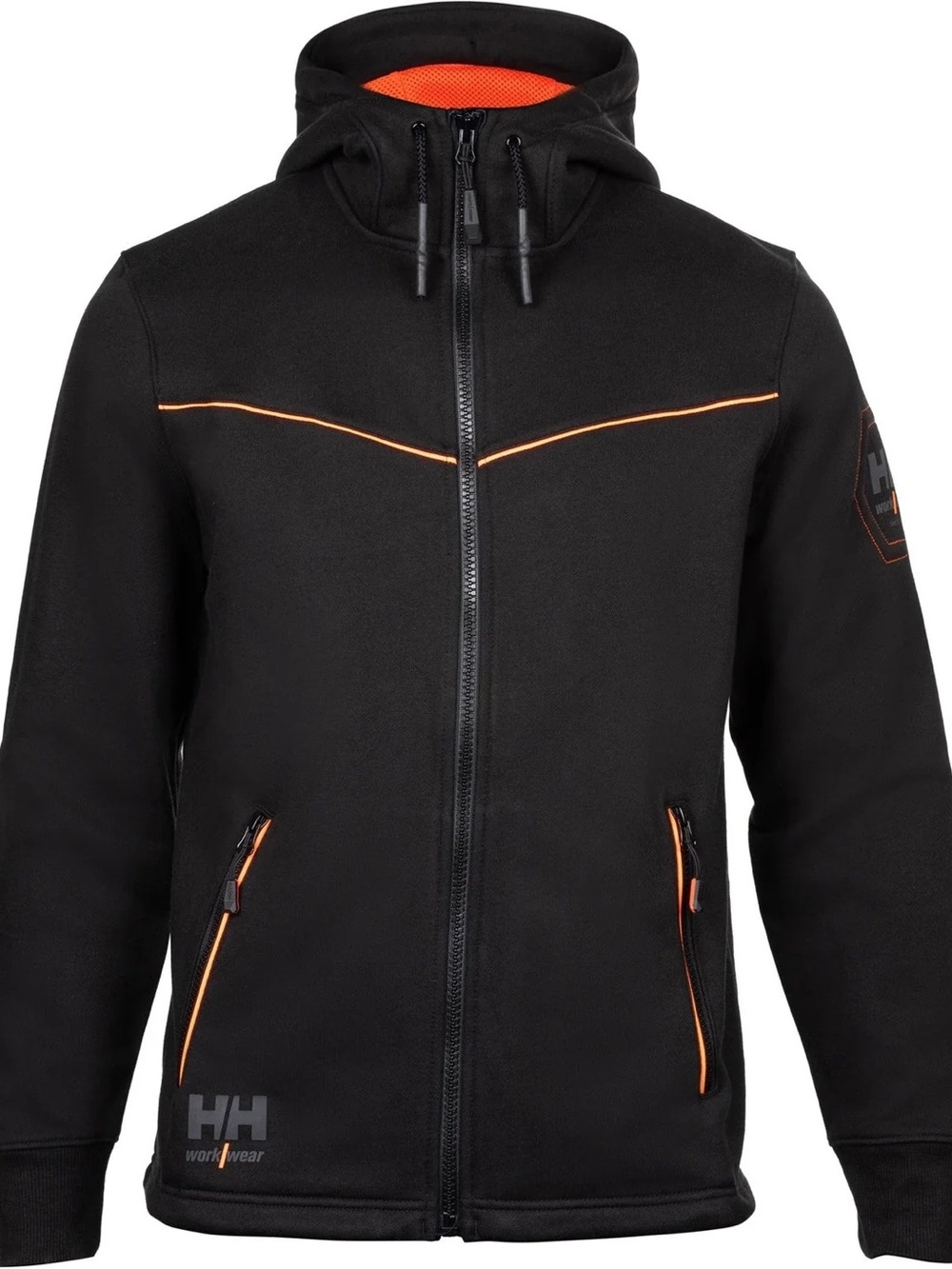 Helly Hansen Black Jacket with Orange Trim